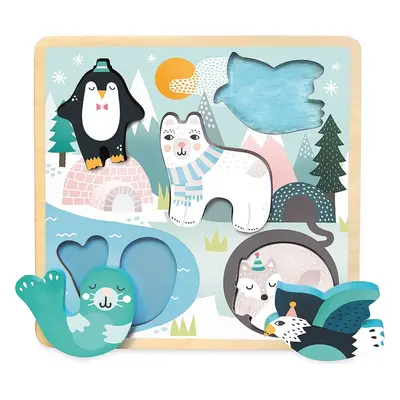 Vilac Senzorické puzzle POLAR ANIMALS