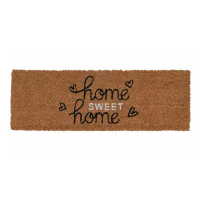 DekorStyle Kokosová rohožka HOME SWEET 75x25 cm hnědá