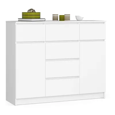 Ak furniture Komoda 120 cm K017 bílá