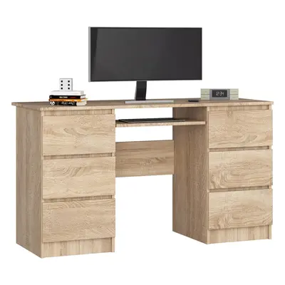 Ak furniture Psací stůl A-11 135 cm dub sonoma