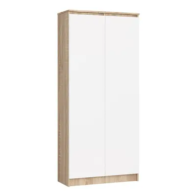 Ak furniture Skříň Rexa III 80 cm dub sonoma/bílá