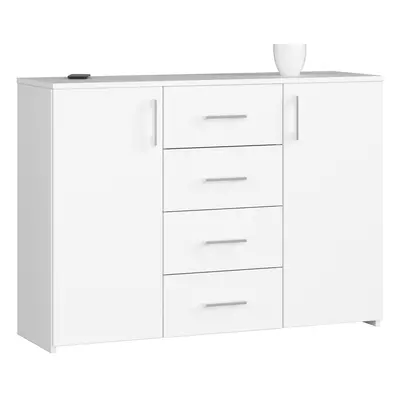 Ak furniture Komoda Torvi K 110,4 cm bílá matná