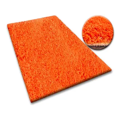 Dywany Lusczow Kusový koberec SHAGGY Izebelie 5cm oranžový, velikost 80x120