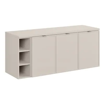 Comad Závěsná skříňka Bella Cashmere s deskou 140 cm kašmírová