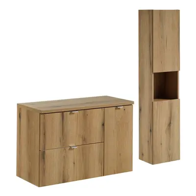 Comad Koupelnová sestava Nova Oak 90 cm se skříňkami dub coast evoke