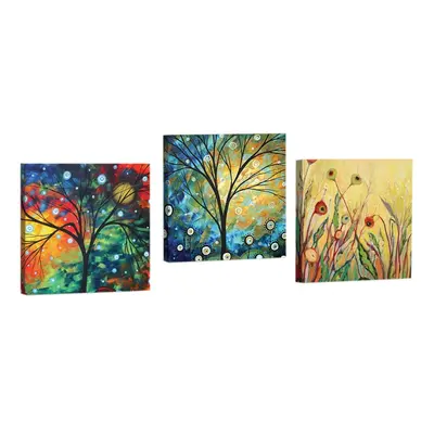 Wallity Sada obrazů ABSTRACT TREE 33 x 33 cm 3 kusy