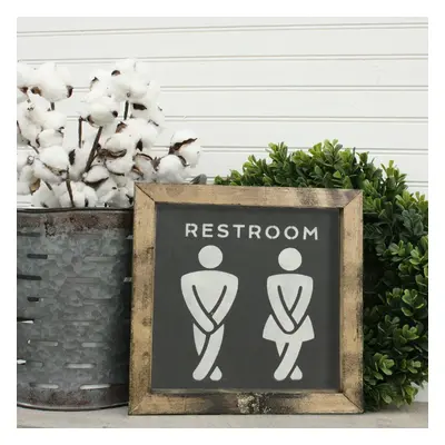 Hanah Home Obraz Restroom 15x15 cm