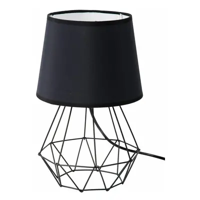 DekorStyle Stolní lampa Diamond se stínidlem 2v1- ČERNÁ