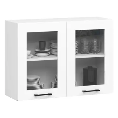 Ak furniture Závěsná kuchyňská skříňka OLIVIE W 80x58 cm matná bílá