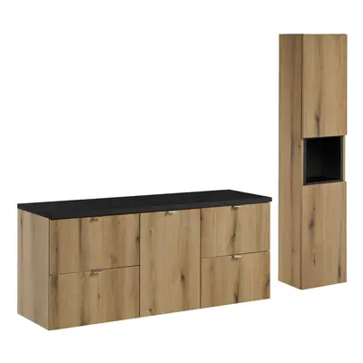 Comad Koupelnová sestava Nova Oak se skříňkami 140 cm dub evoke