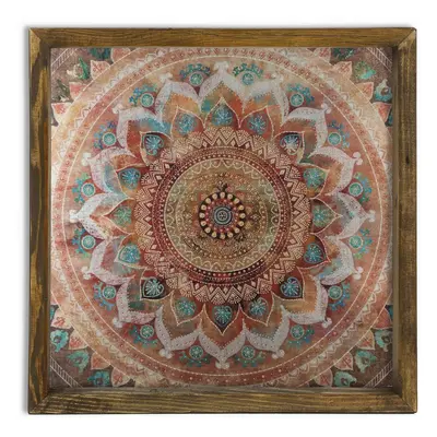 Wallity Nástěnný obraz Mandala 33x33 cm vícebarevný