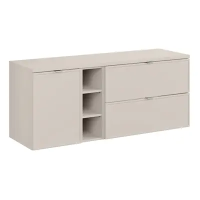 Comad Závěsná skříňka Bella Cashmere s deskou 140 cm kašmír