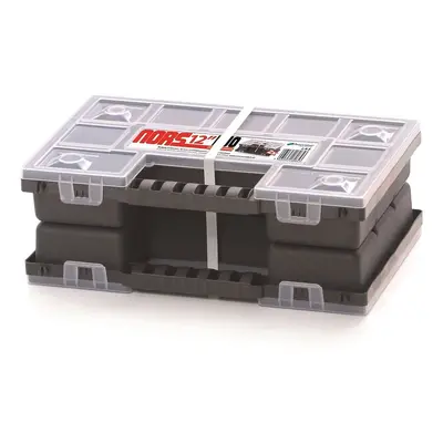 Prosperplast Organizér ZERGOS DUO 28,7 x 18,6 x 10 cm černo-červený