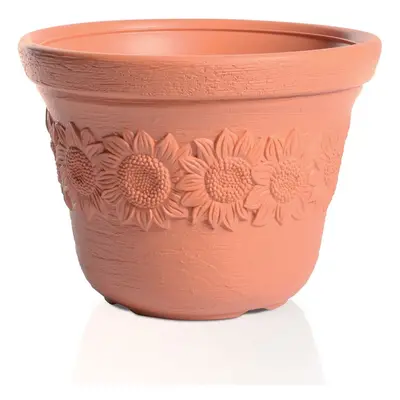 Prosperplast Květináč Sunny Flower oranžový, varianta 35 cm