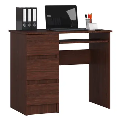 Ak furniture Psací stůl A-6 90 cm wenge levý