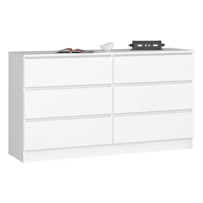 Ak furniture Komoda Rollo K 138,4 cm bílá matná