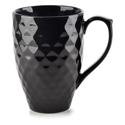 Affekdesign Porcelánový hrnek DIAMENT BLACK 280 ml černý