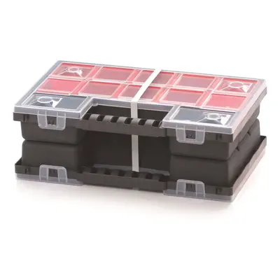 Prosperplast Organizér ZERGOB DUO 28,7 x 18,6 x 10 cm černo-červený