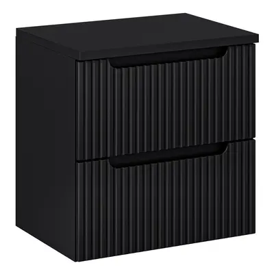 Comad Závěsná skříňka Nova Black I s deskou 60 cm černá