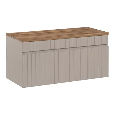 Comad Závěsná skříňka Iconic s deskou 80 cm kašmírová/dub coast evoke