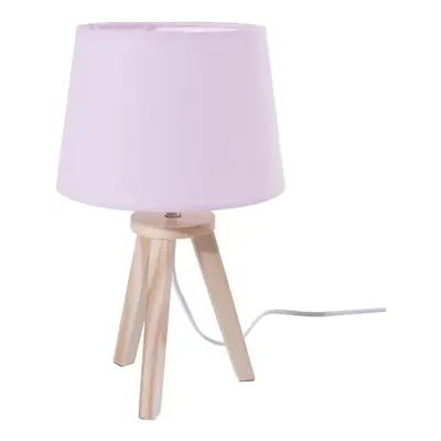 DekorStyle Noční lampa s růžovým stínidlem 31 cm