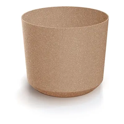 Prosperplast Květináč TUBOS ECO WOOD světle hnědý matný, varianta 17,8 cm