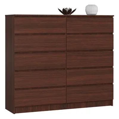 Ak furniture Komoda Kuba 140 cm 10 šuplíků wenge