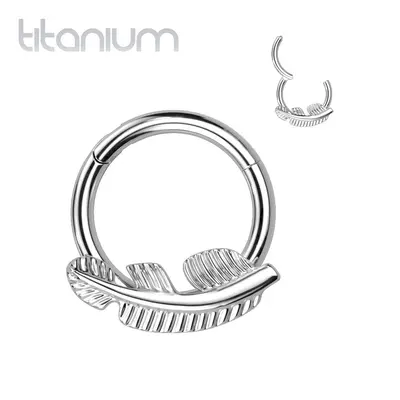 S4U Šperky4U Segment kruh - helix / cartilage / tragus / septum piercing TITAN (1,2 x 10 mm) - T