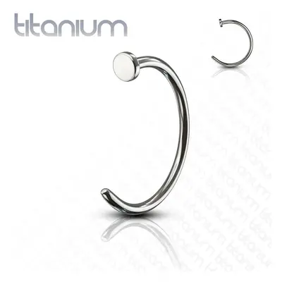 MARRE Piercing do nosu - kruh titan (1,0 x 8 mm) - TIT1048-1008