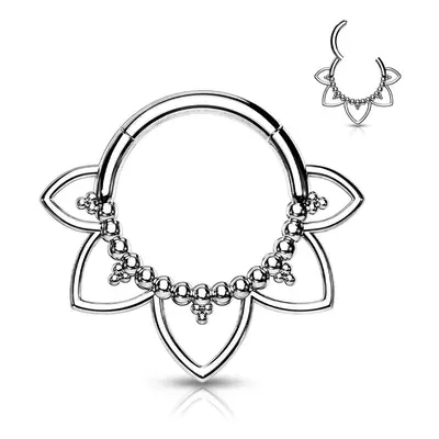 MARRE Ocelový piercing do nosu - septum - NS0033-ST