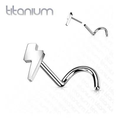 S4U Šperky4U PUSH IN piercing do nosu TITAN, 0,8 x 6 mm - TIT1181