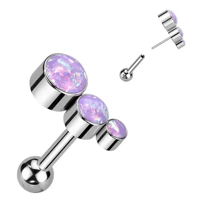 MARRE PUSH IN cartilage piercing do ucha TITAN (fialová) - TIT1270-OP38