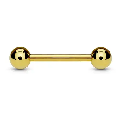 MARRE Pozlacený piercing do jazyka (1,6 x 22 mm) - PJ01056-16225