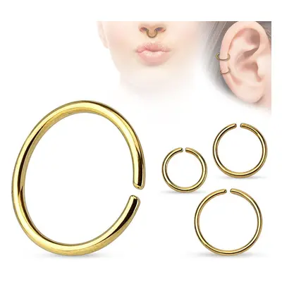 S4U Šperky4U Piercing do nosu - kruh zlacený (0,8 x 10 mm) - N0003-0810