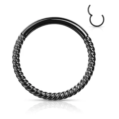 MARRE Piercing segment kruh vroubkovaný, 1,2 x 8 mm