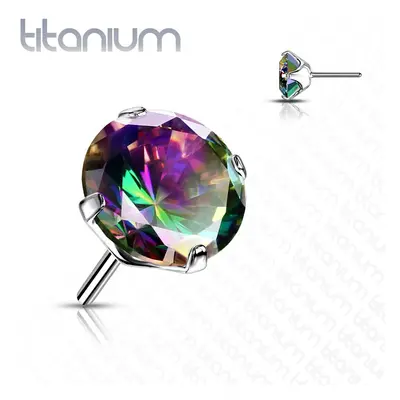 S4U Šperky4U Kamínek k PUSH IN piercing do nosu TITAN (2 mm) - TIT1148VM-020