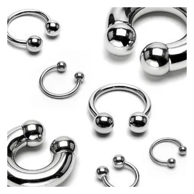 S4U Šperky4U Piercing - podkova 1,2x8 mm, 4 mm kuličky - PV01017-12084