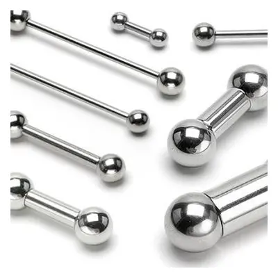 MARRE Piercing do jazyka - činka (3,0 x 19 mm, 6 mm kuličky) - PJ1014-3019