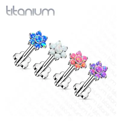 S4U Šperky4U PUSH IN piercing do brady / ucha TITAN 1,2 x 8 mm (fialová) - TIT1193-OP38