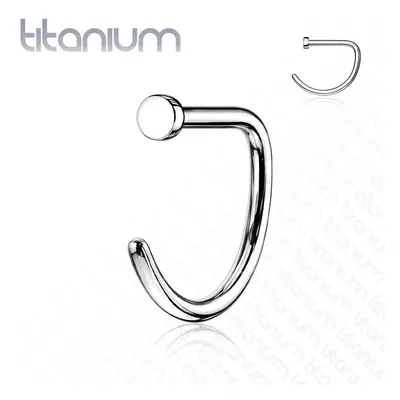 S4U Šperky4U Piercing do nosu - kruh titan (0,8 x 10 mm) - TIT1113-0810