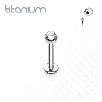 MARRE Labreta kulička s kamínkem TITAN (1,2 x 6 x 3 mm) - TIT1030-12063