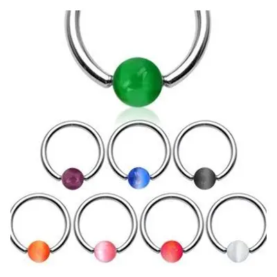 S4U Šperky4U Piercing kruh akrylát, rozměr 1,2 x 10 mm (bílá) - K01030-W