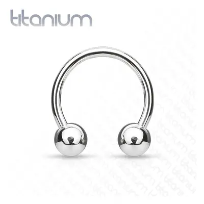 MARRE Piercing - podkova TITAN (1,6 x 8 mm, kuličky 3 mm) - TIT1111-160833