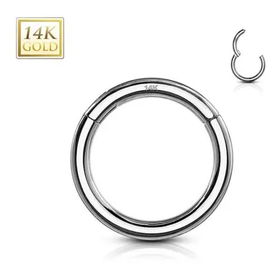 MARRE Zlatý piercing - segment kruh, Au 585/1000 (1 x 7 mm) - ZL01262-WG-1007