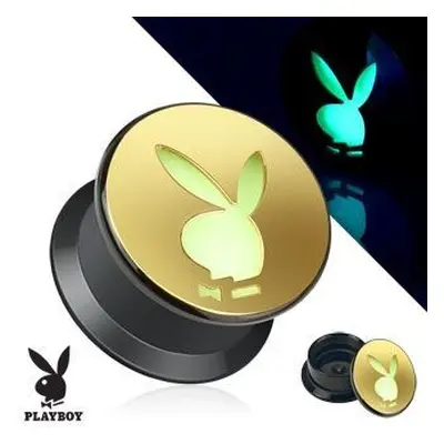 S4U Šperky4U Akrylátový plug do ucha Playboy (8 mm) - PL01165-08