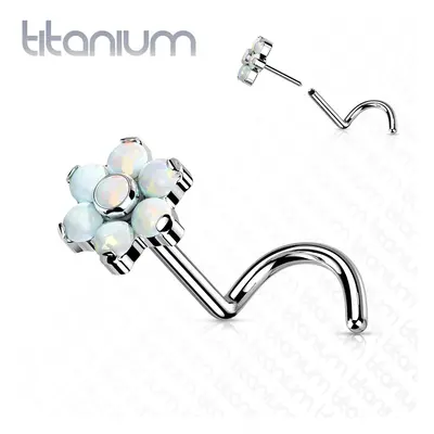 S4U Šperky4U PUSH IN piercing do nosu TITAN, 0,8 x 6 mm - TIT1180