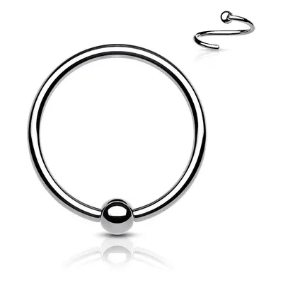 S4U Šperky4U Piercing - kruh titan s kuličkou (1,0 x 8 mm, kulička 3 mm) - TIT1103-10083