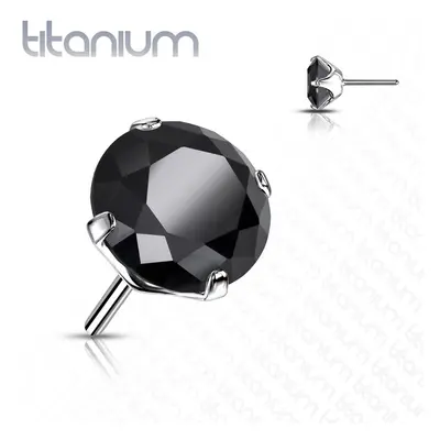 S4U Šperky4U Kamínek k PUSH IN piercing do nosu TITAN (2 mm) - TIT1148K-020