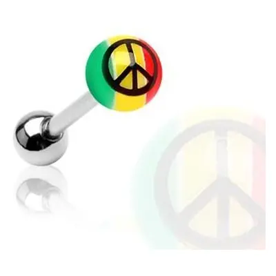 MARRE Piercing do jazyka - peace - PJ01043