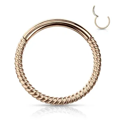 MARRE Piercing segment kruh vroubkovaný, 1,0 x 8 mm - K1042RD-1008